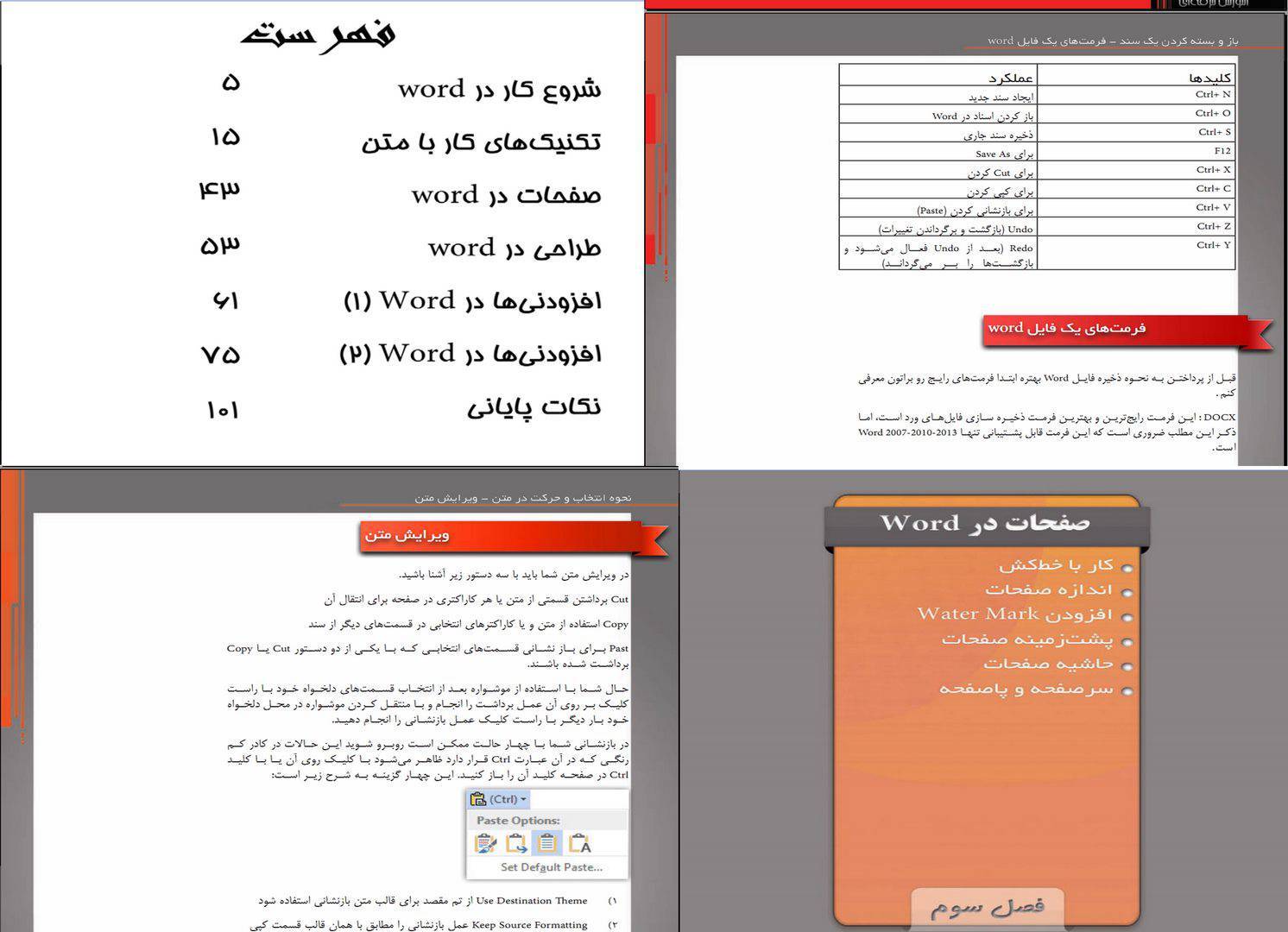 آموزش تصویری و کامل word 1 آموزش تصویری و کامل word